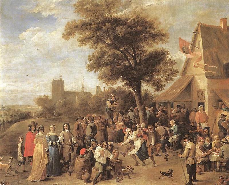 TENIERS, David the Younger Peasants Merry-making wt